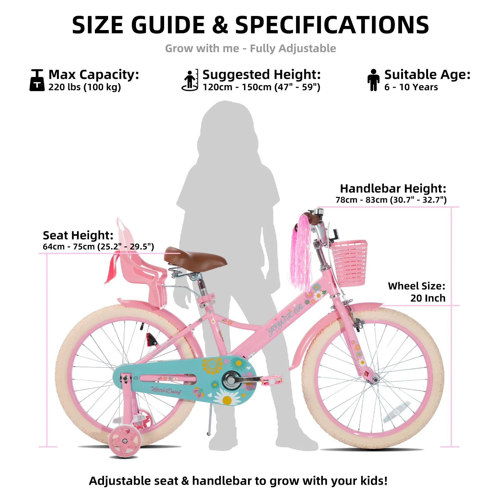 JOYSTAR Little Daisy Girls Bike JOYSTAR