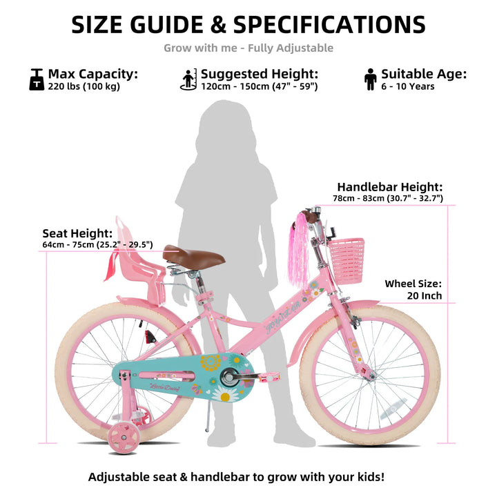 JOYSTAR Little Daisy Girls Bike JOYSTAR