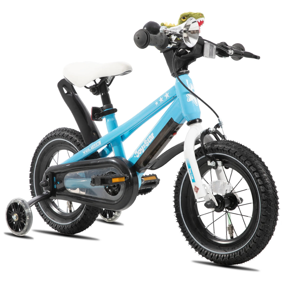 JOYSTAR Vellux Light Up 12 16 20 Inch Kids Bike with Training Wheels