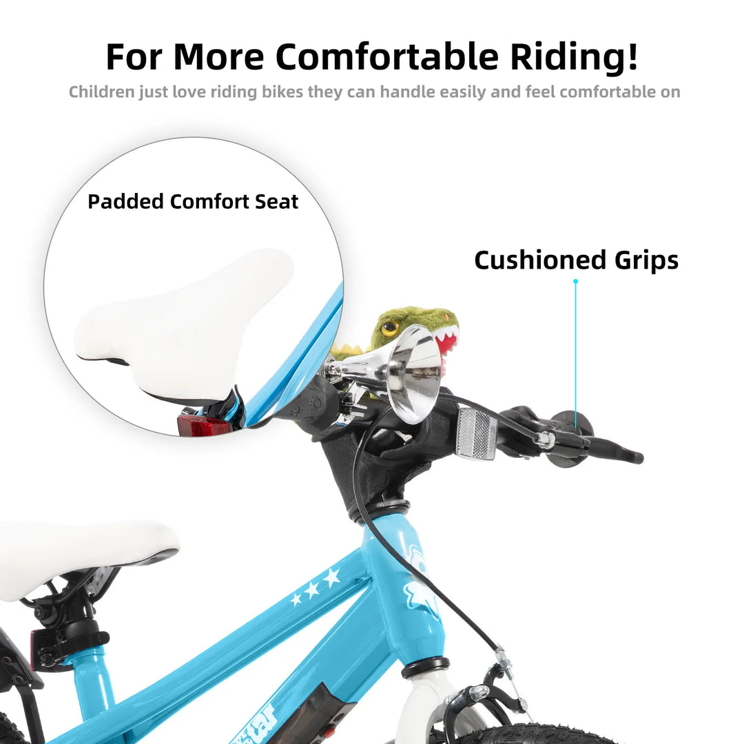 JOYSTAR Vellux Light Up 12 16 20 Inch Kids Bike with Training Wheels