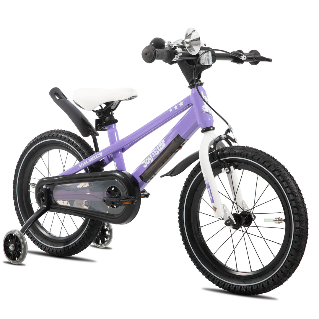 JOYSTAR Vellux Light Up 12 16 20 Inch Kids Bike with Training Wheels