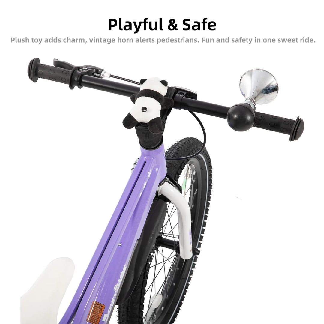 JOYSTAR Vellux Light Up 12 16 20 Inch Kids Bike with Training Wheels