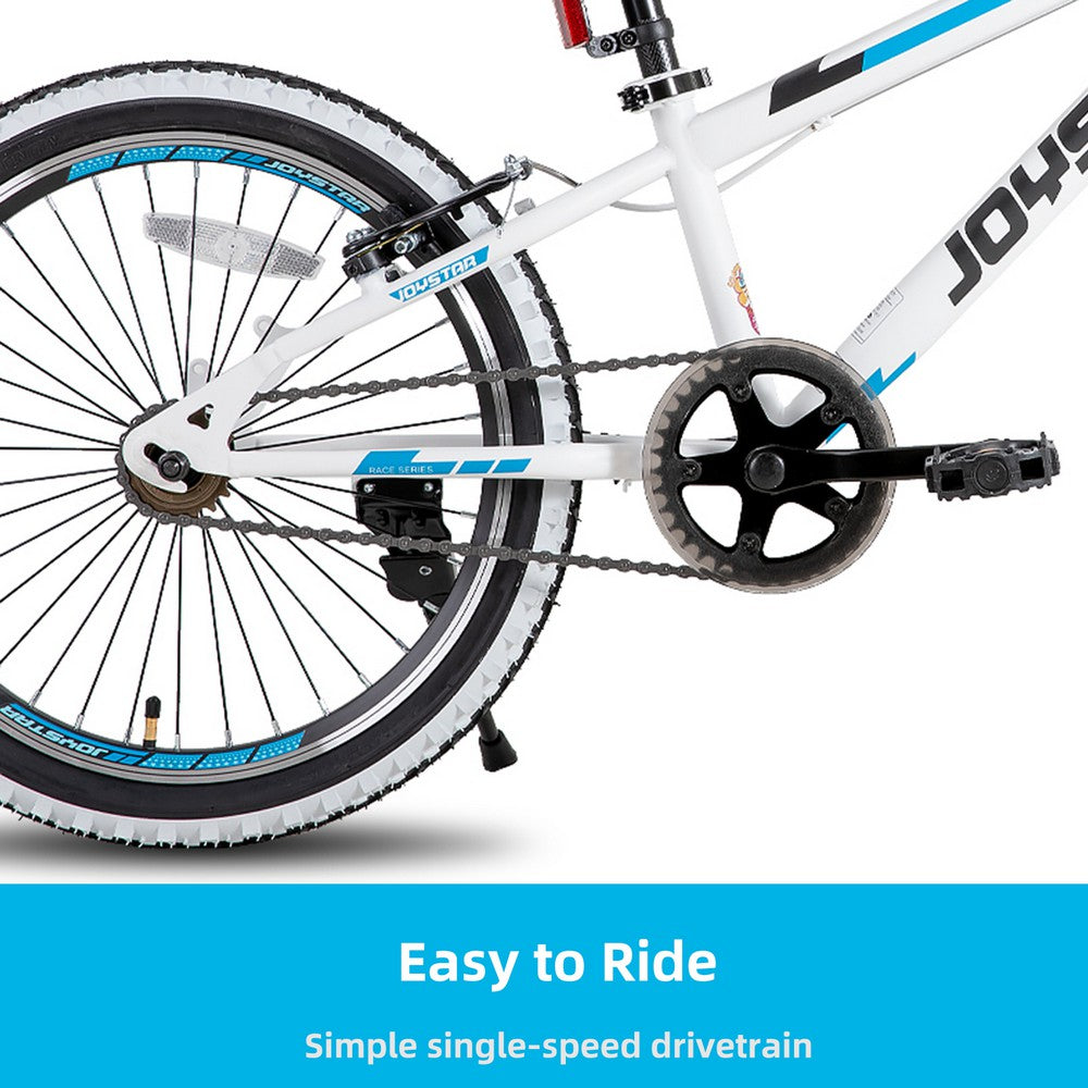 serious mountainbike 20 zoll JOYSTAR Lubbock 20" 24" Kids Mountain Bike 7-Speed Bicycle White / 24 inch