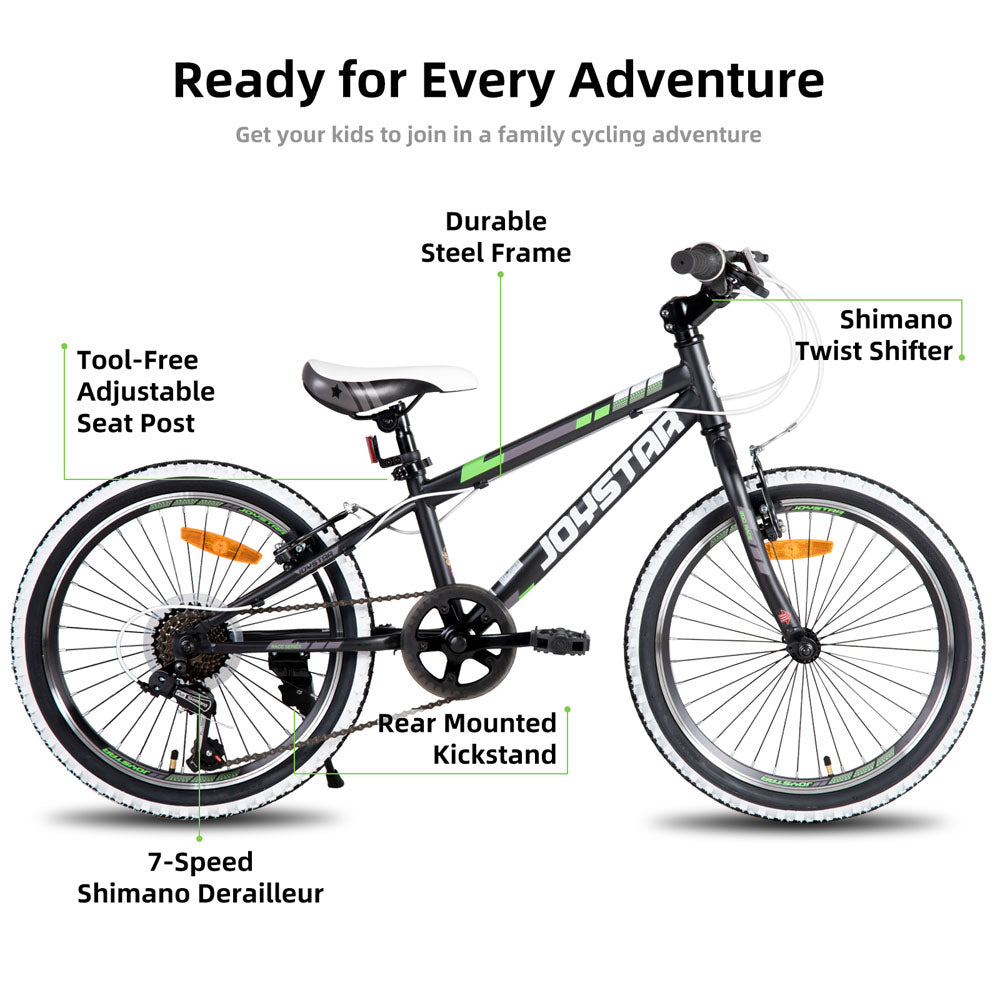 JOYSTAR Lubbock 20" 24" Kids Mountain Bike 7-Speed Bicycle EU JOYSTAR BIKE EU