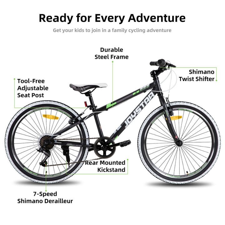 JOYSTAR Lubbock 20" 24" Kids Mountain Bike 7-Speed Bicycle EU JOYSTAR BIKE EU