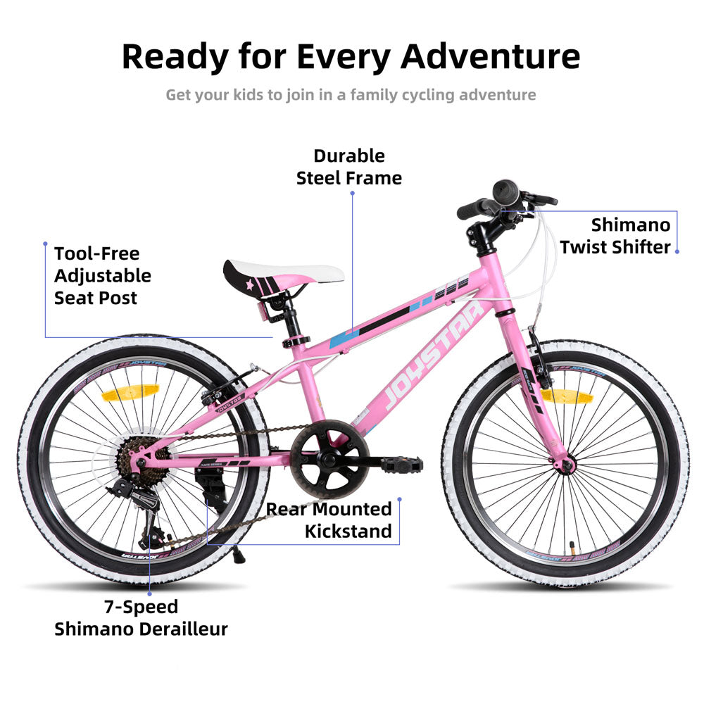 JOYSTAR Lubbock 20" 24" Kids Mountain Bike 7-Speed Bicycle EU JOYSTAR BIKE EU