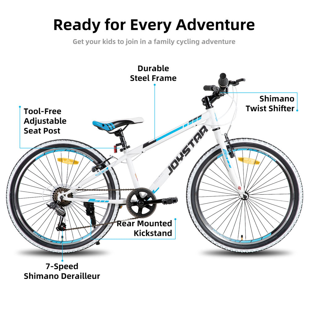 JOYSTAR Lubbock 20" 24" Kids Mountain Bike 7-Speed Bicycle EU JOYSTAR BIKE EU