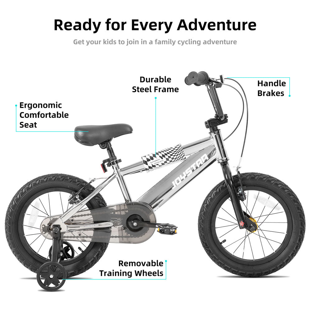JOYSTAR 16 20 Inch BMX Style Kid's Bikes with Training Wheels JOYSTAR