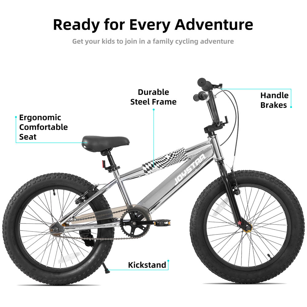 JOYSTAR 16 20 Inch BMX Style Kid's Bikes with Training Wheels JOYSTAR