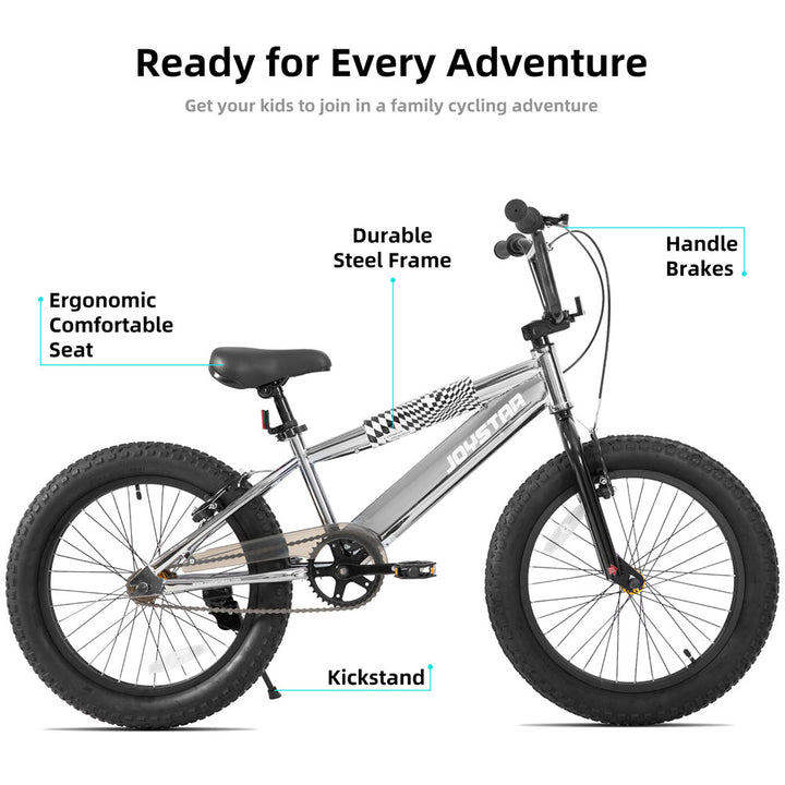 JOYSTAR 16 20 Inch BMX Style Kid's Bikes with Training Wheels JOYSTAR