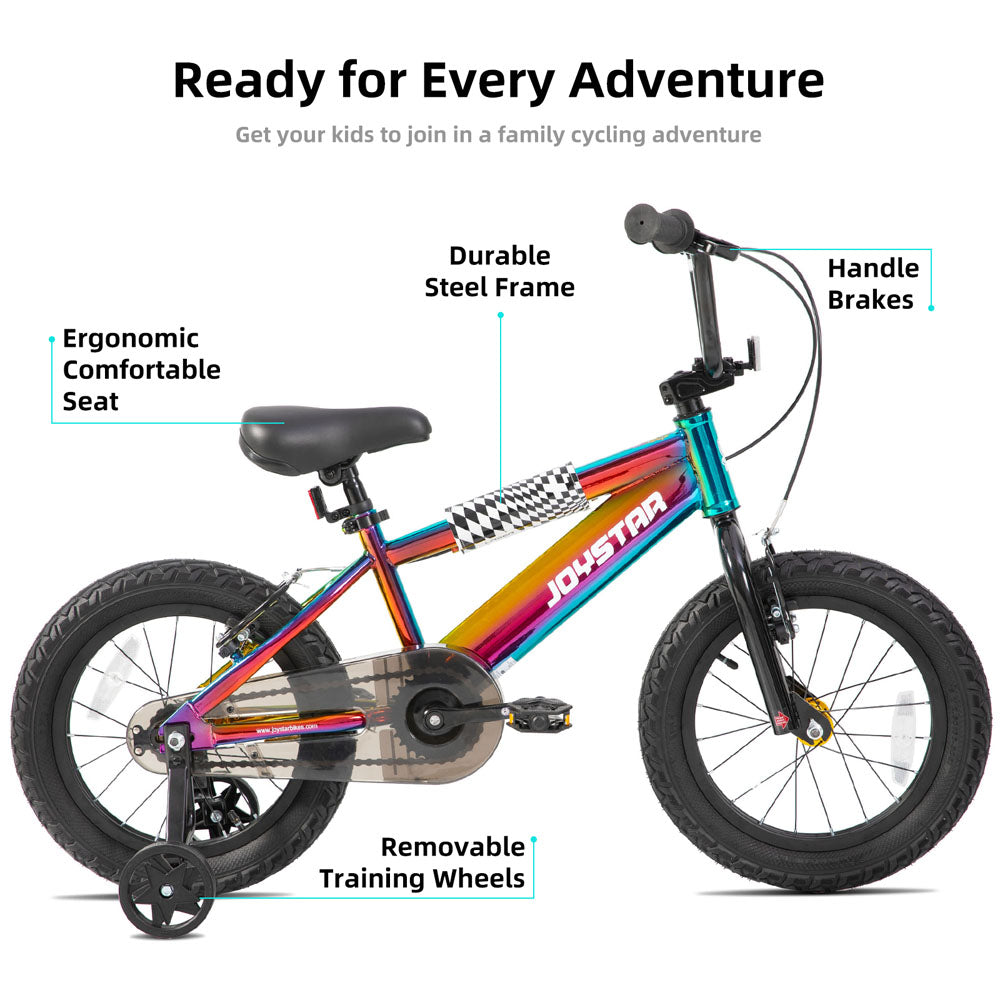 JOYSTAR 16 20 Inch BMX Style Kid's Bikes with Training Wheels JOYSTAR