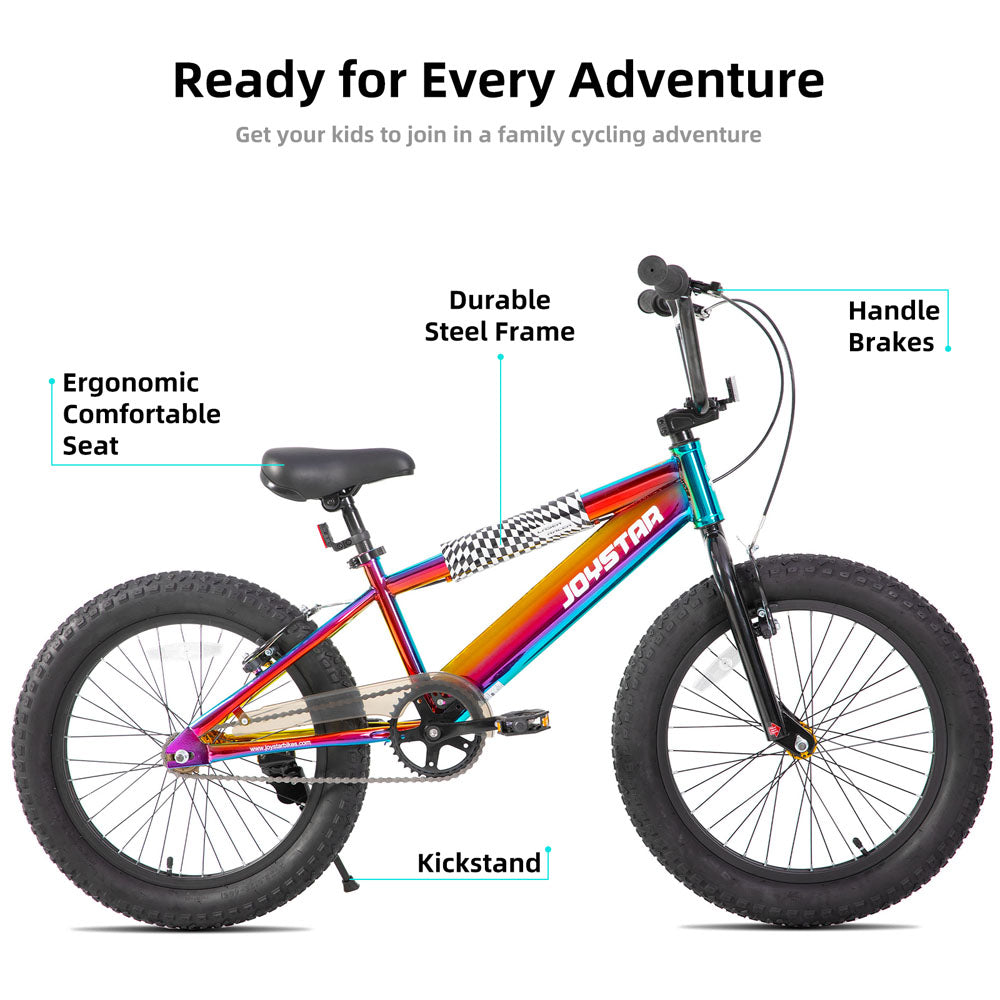 JOYSTAR 16 20 Inch BMX Style Kid's Bikes with Training Wheels JOYSTAR