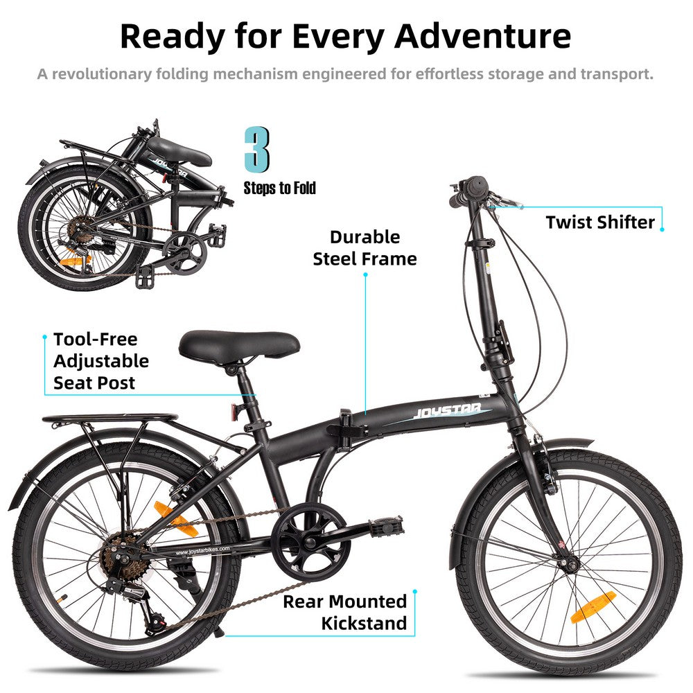 JOYSTAR 20-Inch Folding Bike Lightweight Foldable City Bicycle for Adults & Teens JOYSTAR BIKE EU