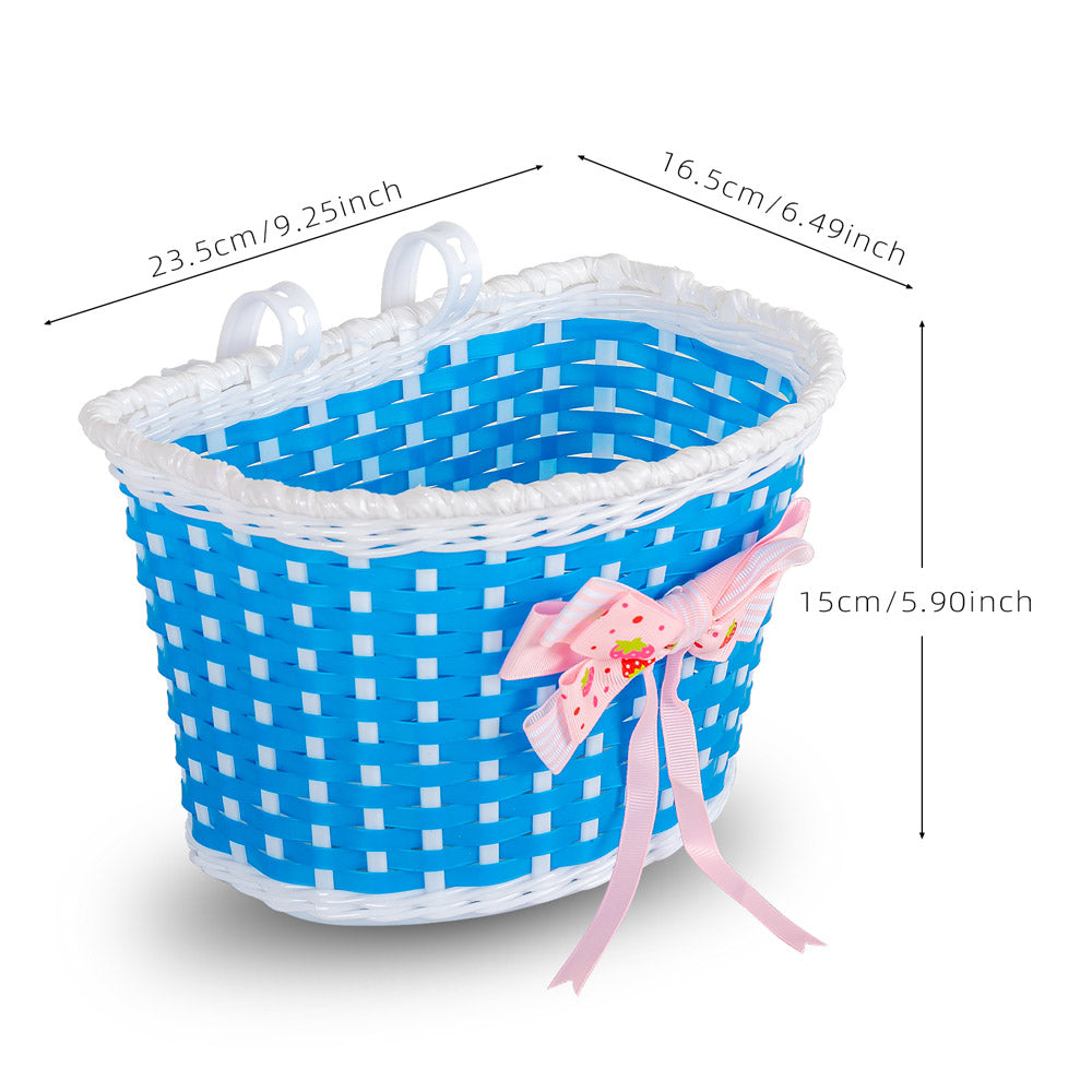 Kids Bike Basket with Flower or Bowknot JOYSTAR