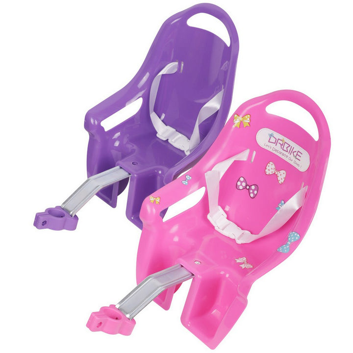 Joystar Girls Bike Doll Seat with DIY Decals, Pink & Purple - JOYSTARBIKE