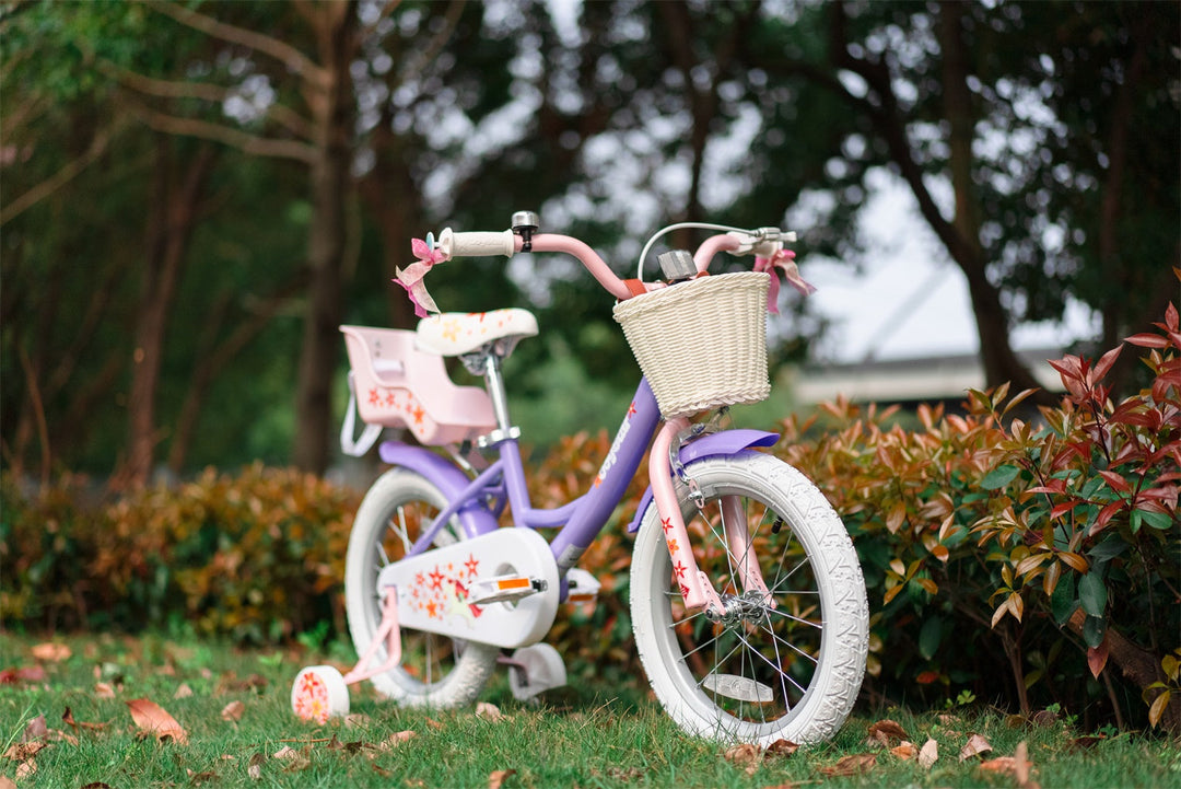 JOYSTAR Unicorn Girls Bike with Doll Carrier JOYSTAR