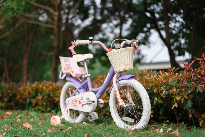 JOYSTAR Unicorn Girls Bike with Doll Carrier JOYSTAR