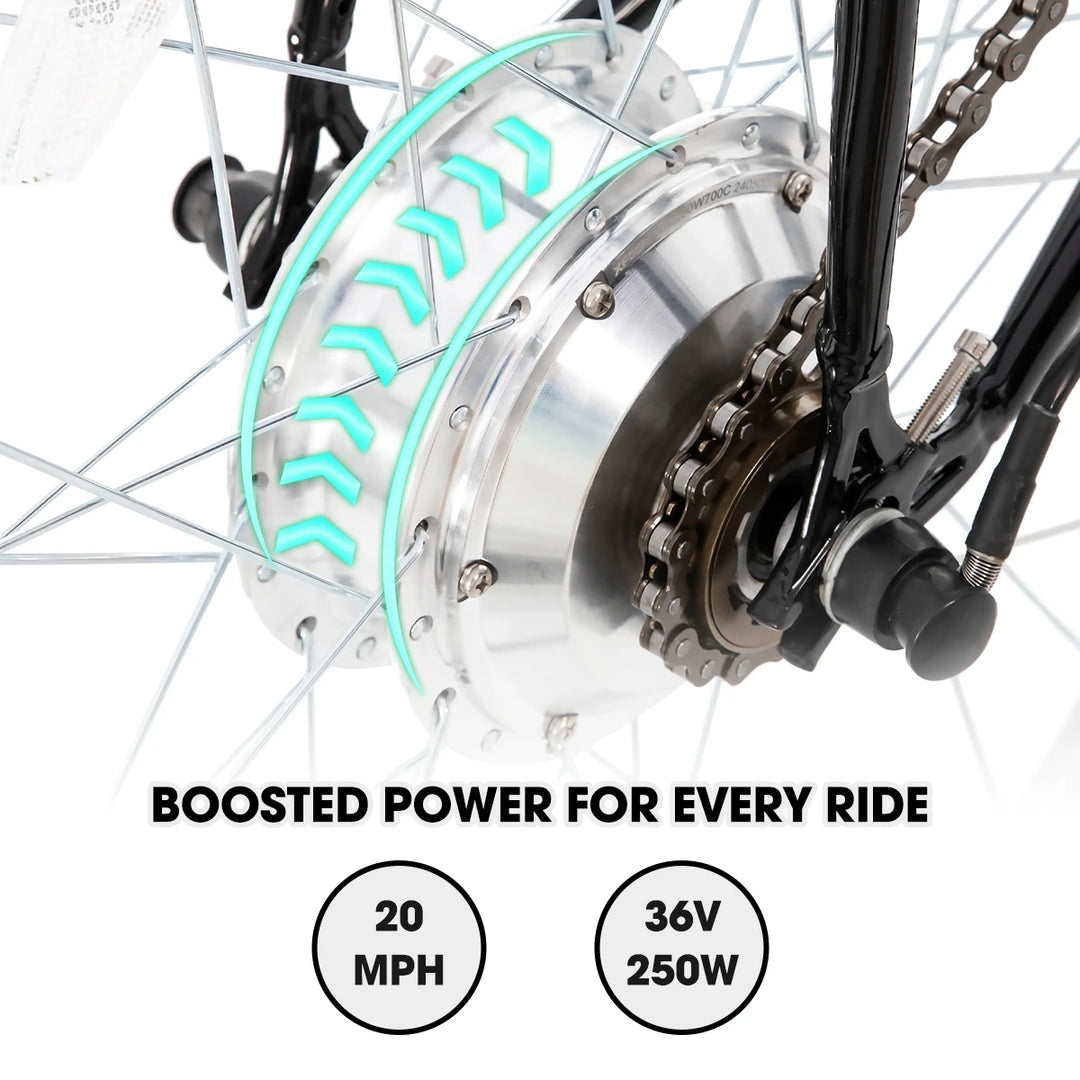 JOYSTAR 700C Road Electric Bike for Adults, Commuting Ebike 36V Removable Battery HILAND