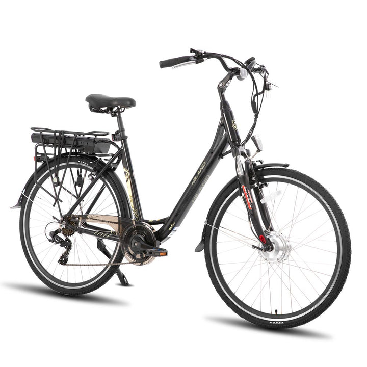HILAND Karida 700C Electric Bike for Adults 7-Speed City Bicycle Step-Through