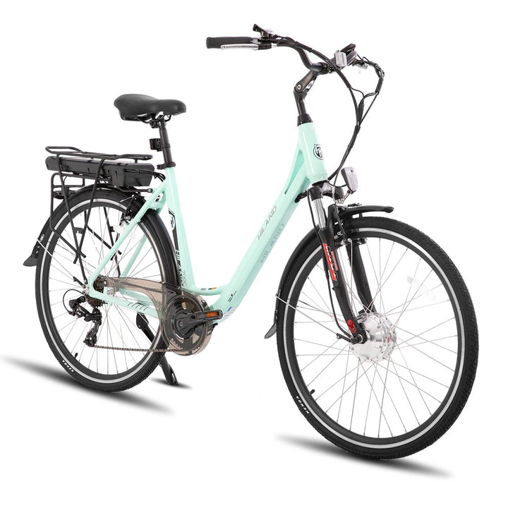 HILAND Karida 700C Electric Bike for Adults 7-Speed City Bicycle Step-Through
