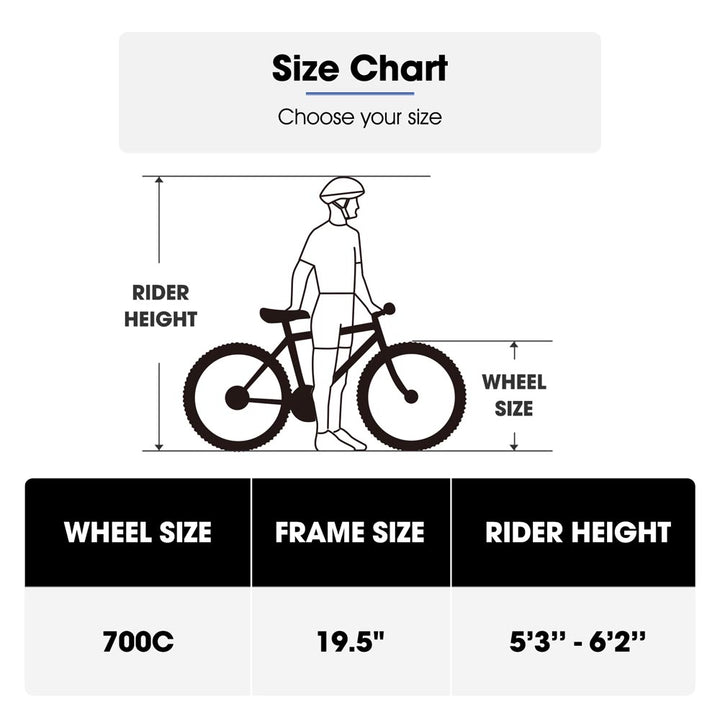HILAND Secret Electric Commuter Bike 700C 350W Men Women EBike with Throttle