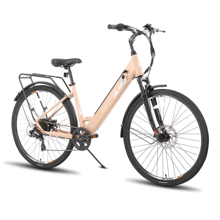 HILAND Secret Electric Commuter Bike 700C 350W Men Women EBike with Throttle