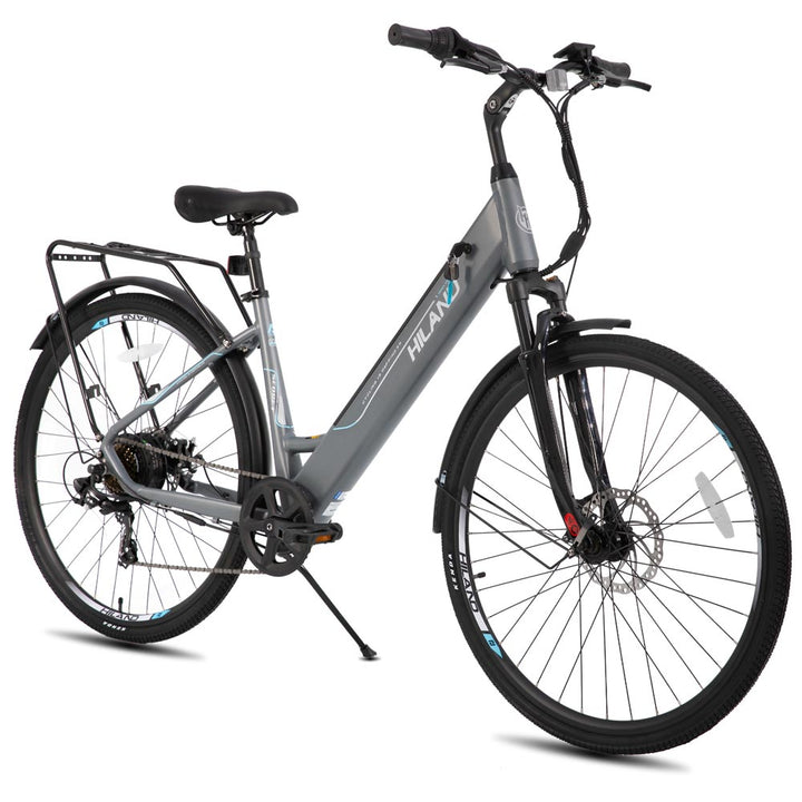 HILAND Secret Electric Commuter Bike 700C 350W Men Women EBike with Throttle