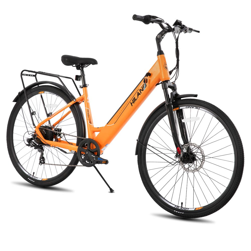 HILAND Secret Electric Commuter Bike 700C 350W Men Women EBike with Throttle