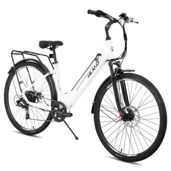 HILAND Secret Electric Commuter Bike 700C 350W Men Women EBike with Throttle