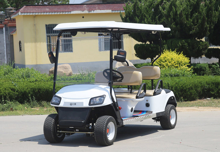 IQOO 4 Passenger Electric Golf Cart with Lithium Battery, 28 Mile Driving Range