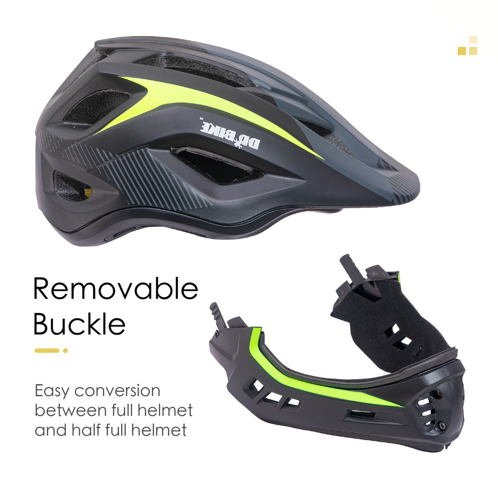 JOYSTAR Kids Full Face Bike Helmet with Detachable Chin Guard, Adjustable Size for Ages 3-9, Impact Resistant Multi-Sport Safety Gear for Cycling, MTB, Scooter - Unicorn, Dinosaur & Star Designs JOYSTAR
