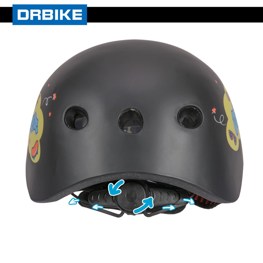 DRBIKE Starry Kids Bike Helmet for Ages 3-8 Boys Girls Blue & Black
