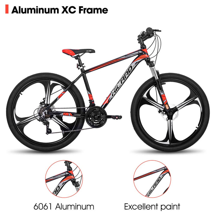HILAND H200+ | Mountain Bike  21 Speeds Drivetrain Aluminum Frame for Men Women