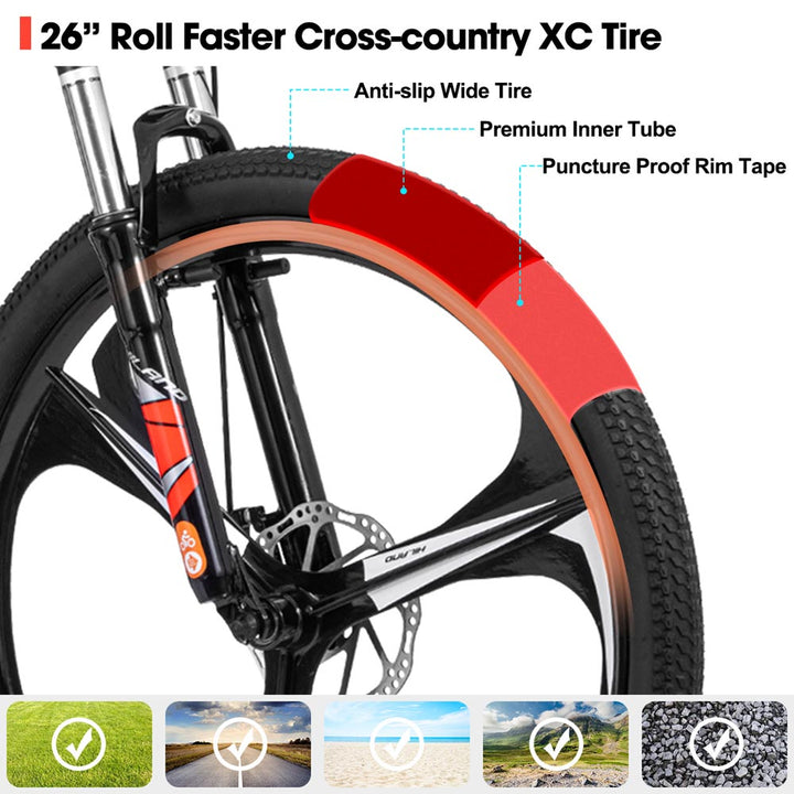 HILAND H200+ | Mountain Bike  21 Speeds Drivetrain Aluminum Frame for Men Women