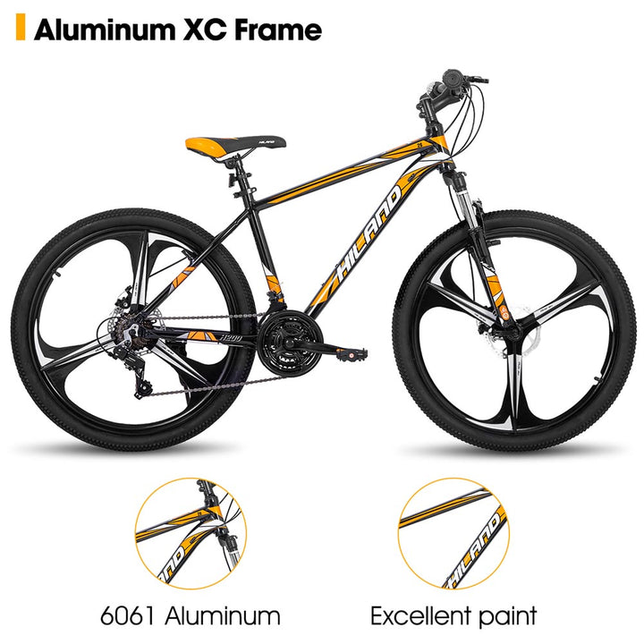 HILAND H200+ | Mountain Bike  21 Speeds Drivetrain Aluminum Frame for Men Women
