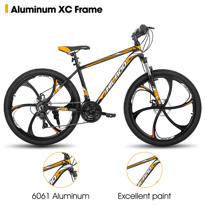 HILAND H200+ | Mountain Bike  21 Speeds Drivetrain Aluminum Frame for Men Women