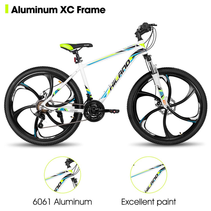HILAND H200+ | Mountain Bike  21 Speeds Drivetrain Aluminum Frame for Men Women