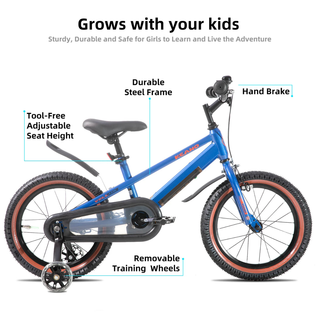 KEANO Vellux 12 16 20 Inch Kids Bike with Training Wheels KEANO