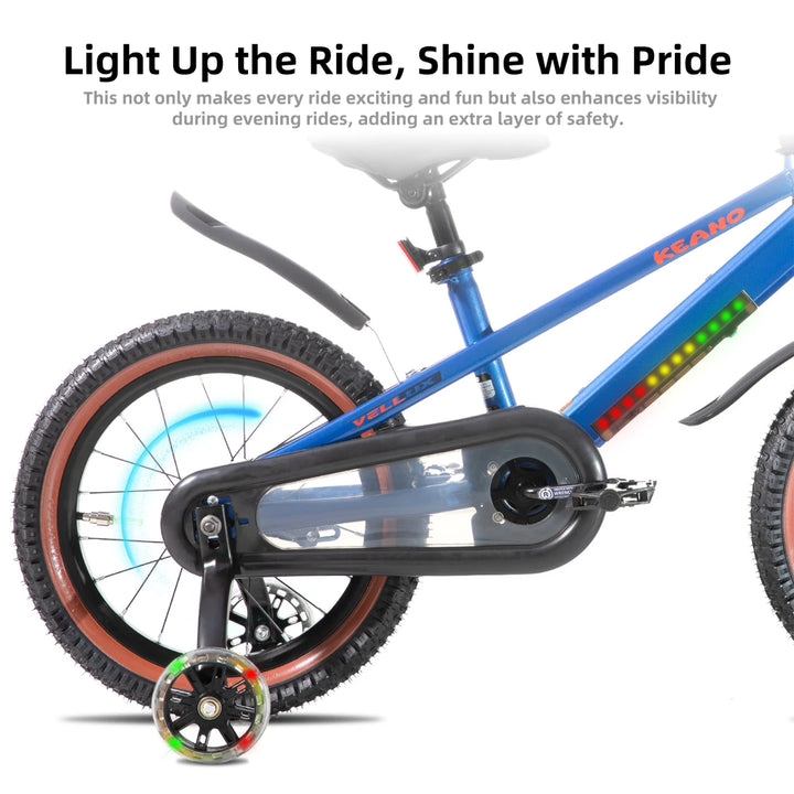 KEANO Vellux 12 16 20 Inch Kids Bike with Training Wheels KEANO