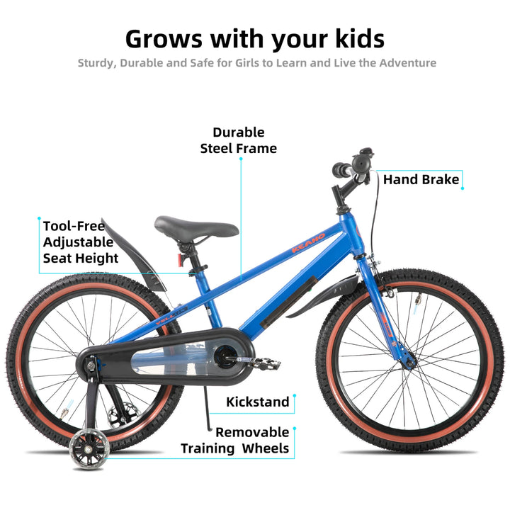 KEANO Vellux 12 16 20 Inch Kids Bike with Training Wheels KEANO