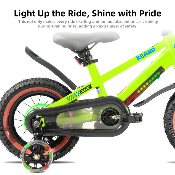 KEANO Vellux 12 16 20 Inch Kids Bike with Training Wheels KEANO