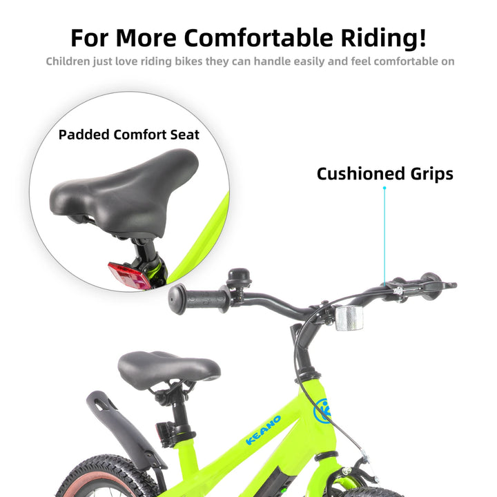 KEANO Vellux 12 16 20 Inch Kids Bike with Training Wheels KEANO
