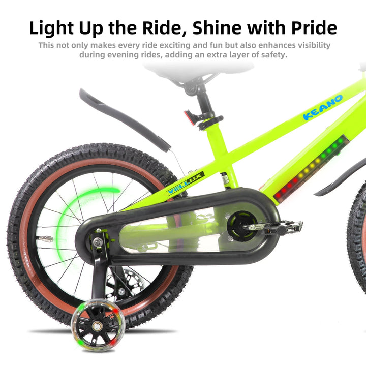 KEANO Vellux 12 16 20 Inch Kids Bike with Training Wheels KEANO