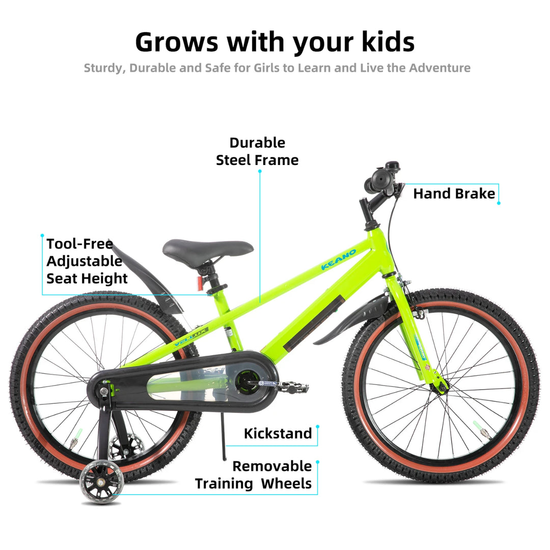 KEANO Vellux 12 16 20 Inch Kids Bike with Training Wheels KEANO
