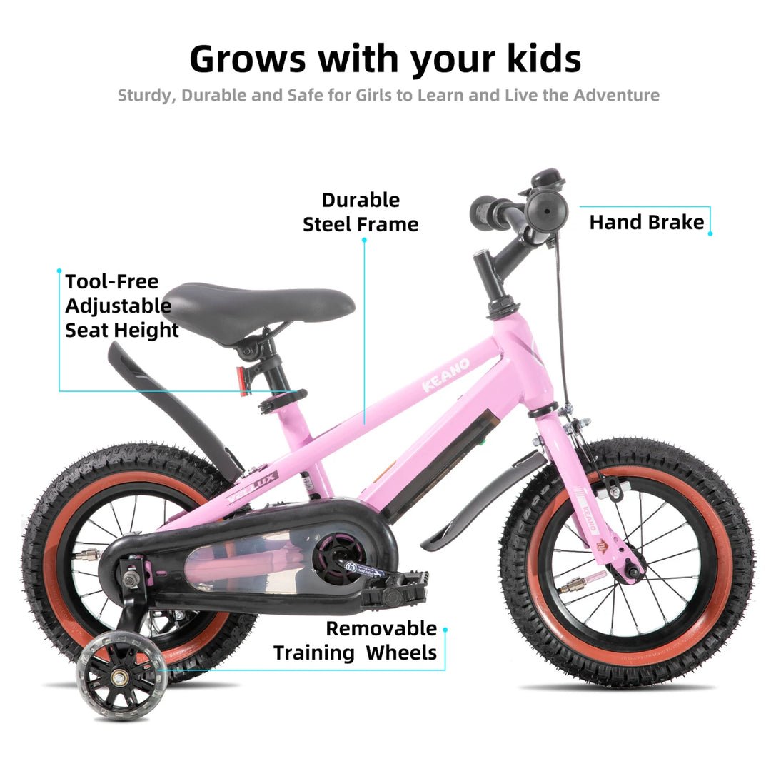 KEANO Vellux 12 16 20 Inch Kids Bike with Training Wheels KEANO