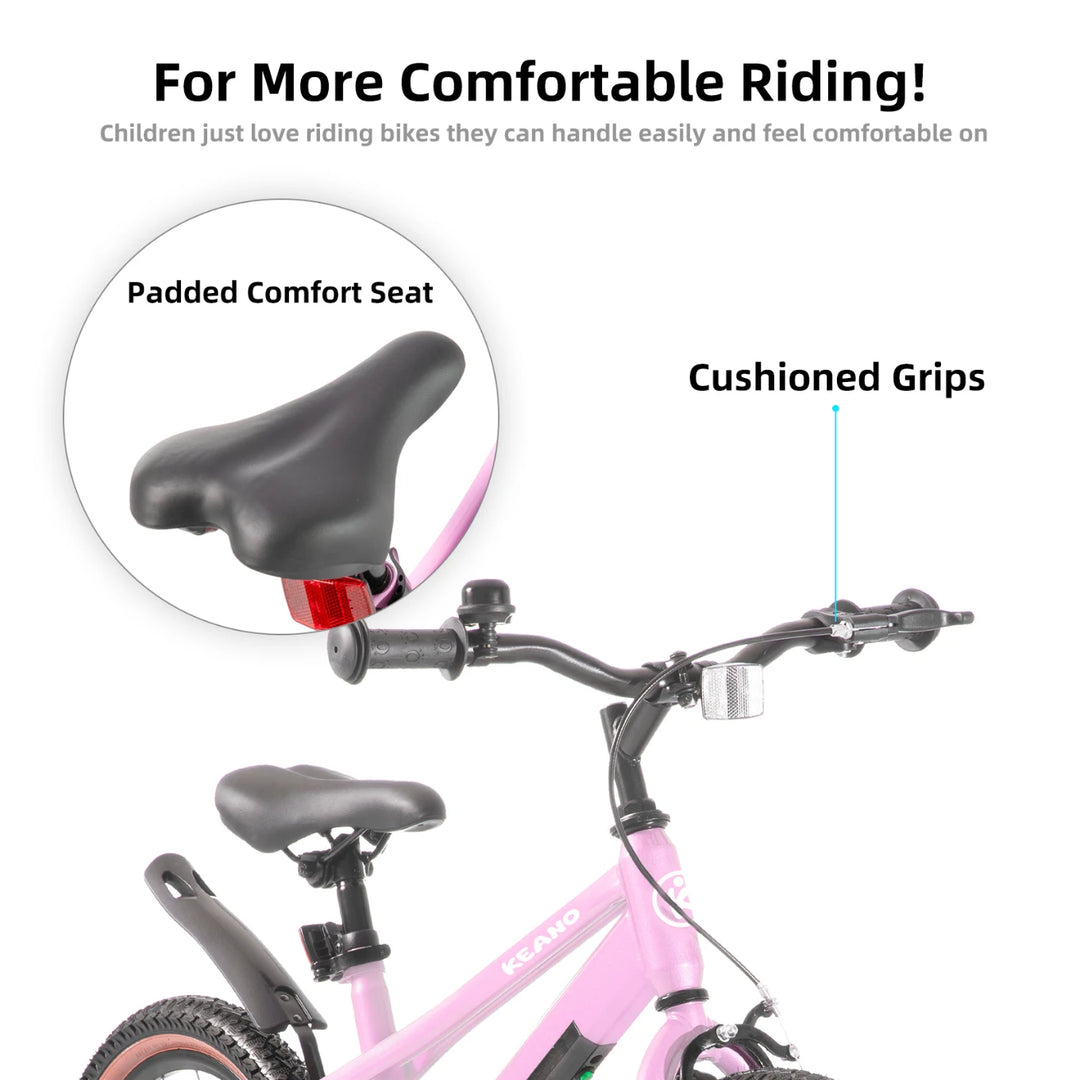 KEANO Vellux 12 16 20 Inch Kids Bike with Training Wheels KEANO