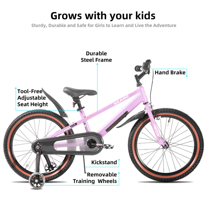 KEANO Vellux 12 16 20 Inch Kids Bike with Training Wheels KEANO