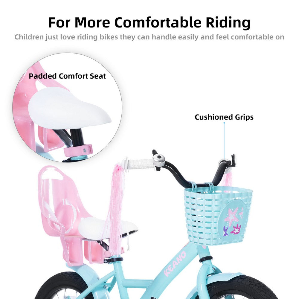 KEANO Zinnia Girls Bike with Doll Seat