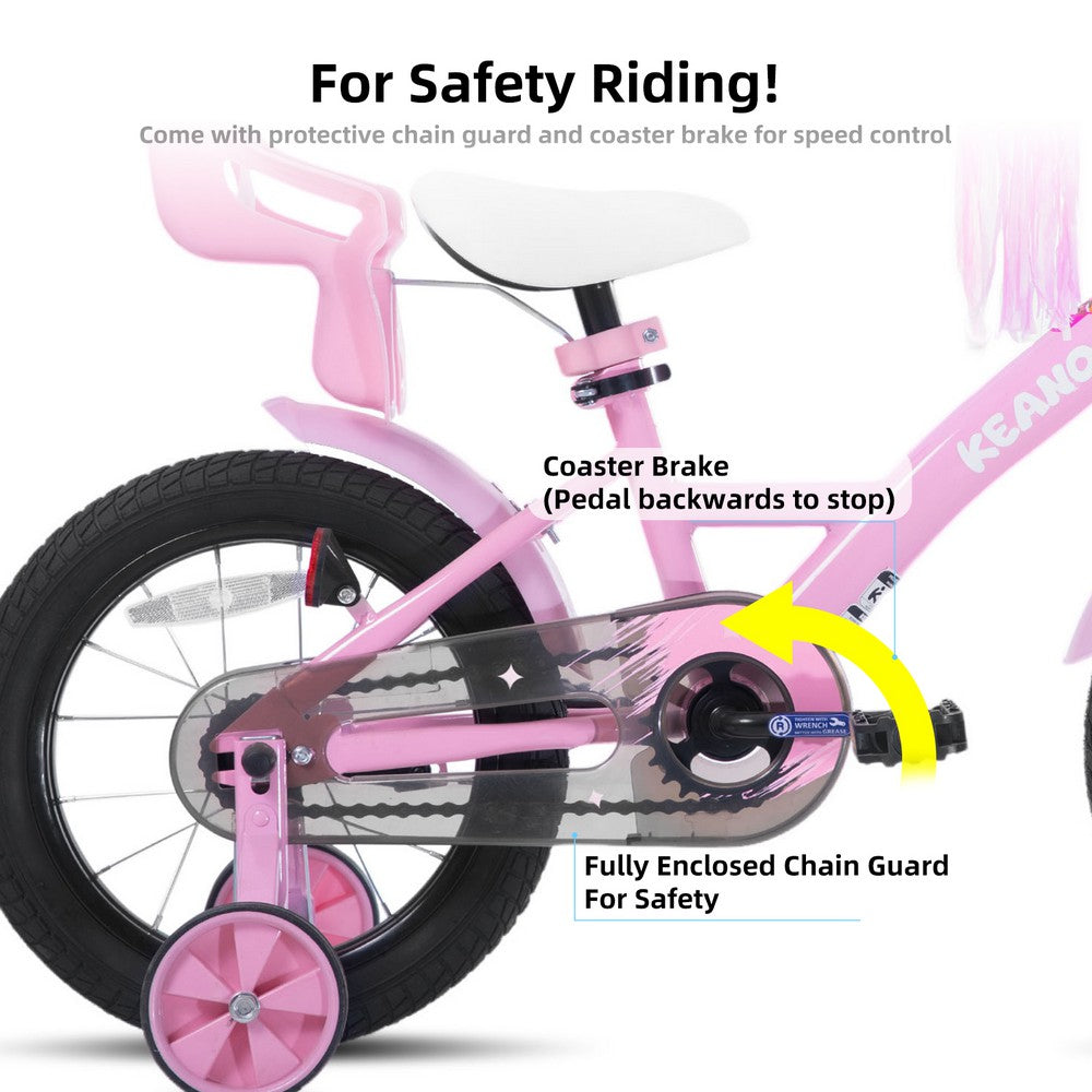 KEANO Zinnia Girls Bike with Doll Seat