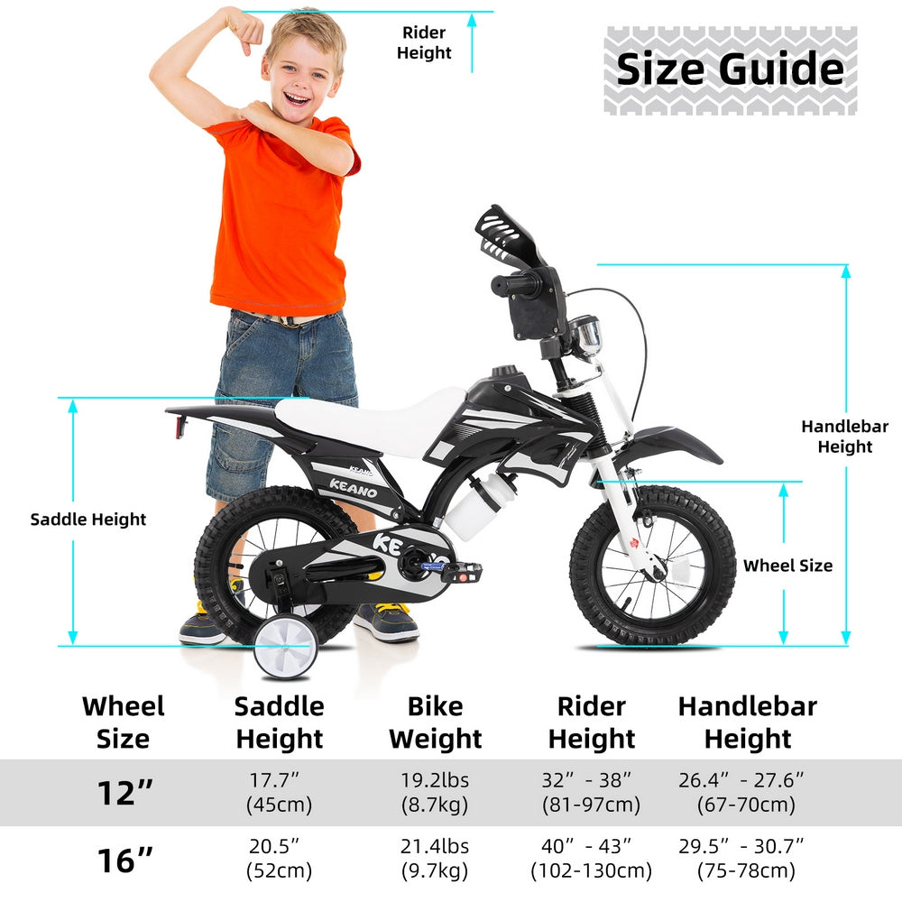 KEANO Motocross Style Kids Bike for Boys Girls KEANO